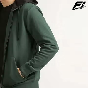 Nouveauté 2026 – Sweat à capuche zippé en coton pour homme, avec cordon de serrage, manches longues, molletonné, décontracté, personnalisable avec logo – Fournisseur en gros - Product Image 5