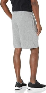 Shorts en coton pour hommes, coupe décontractée, 9 pouces, avec poches, taille élastique réglable, lot en gros disponible - Product Image 3