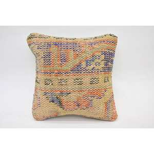 12x12 pulgadas Multicolor Vintage patrón lana almohada tejida Kantha Patchwork técnica cojín decorativo técnica - Product Image 1