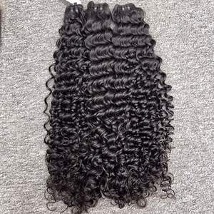 Venta al por mayor de cabello crudo vietnamita ondulado profundo natural de alta calidad 100% cabello humano para niñas - Product Image 3