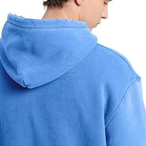 Dernier sweat à capuche hiver délavé à l'acide conçu sur mesure au Pakistan Style de rue unique avec motif solide col à capuche en gros - Product Image 6