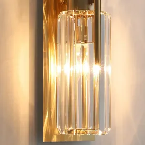 Avior Novelty <b>Wall</b> <b>Light</b> Golden Crystal Copper Body Warm White <b>Light</b> Remote Control Aluminum Glass Material Custom <b>Wall</b> <b>Sconces</b> - Product Image 6