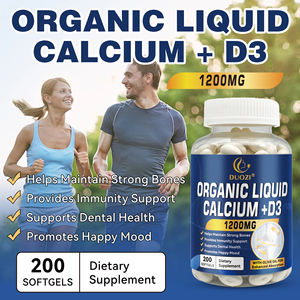 Cápsulas Blandas de Calcio Líquido + Vitamina D3 de Marca Privada OEM, 1200 mg, Suplemento Dietético para la Salud Ósea - Product Image 4