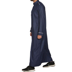 OEM Abaya musulmane pour hommes en coton respirant de haute qualité, grande taille, modeste, très vendue au Pakistan, toutes saisons - Product Image 4