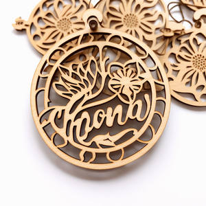 Cheap Bulk Eco Friendly Unique Fancy Custom logo Wood Wooden Thank You hang Tag - Product Image 5