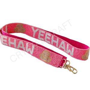 Yeehaw sangles de sac de perles de rocaille de forme et de conception personnalisées accessoires de mode sangle de sac à main perlée - Product Image 1