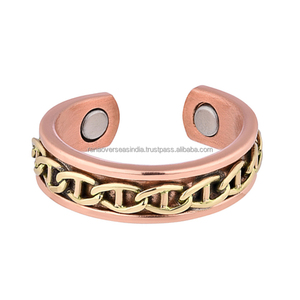 Factory Direct Sale Modern Iron Fingers Pain Relief Adjustable Cuff <b>Ring</b> for Wedding Gift for Men and Women - Product Image 5
