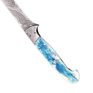 Couteau de chef de cuisine en acier Damas de style japonais personnalisé en gros avec étui en cuir Qualité supérieure Fait à la main OEM ODM - Product Image 6