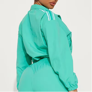 Ensemble de survêtement coupe-vent imprimé pour femme, 2 pièces, respirant, extensible dans les quatre sens, saison hivernale, léger, best-seller, facile à porter, OEM - Product Image 5