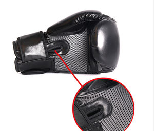 Vente directe d'usine Gants en cuir MMA Haute qualité Logo personnalisé Équipement de boxe professionnel pour usage sportif - Product Image 4