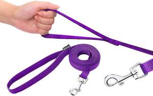 Correa fuerte y elegante para perros cachorros, <span class=keywords><strong>collar</strong></span> de nailon fácil de usar, correa de gancho para perros pequeños, medianos y grandes, estilo tradicional Simple - Product Image 4