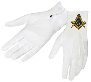 Guantes Masónicos para Iglesia de Alta Calidad, 100% Algodón, Estilo Suave y Elegante, Material Duradero, Guantes, Manoplas - Product Image 2