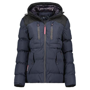 Diseña Tu Propio Logotipo, Chaqueta de Invierno para Mujer, Tejida, Acolchada, de Manga Larga, Ecológica, Transpirable, Personalizada, de Color Sólido - Product Image 1