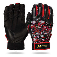 Guantes de Bateo de Béisbol Blancos Personalizados de Areone Industries, Duraderos, de Cuero Genuino, con Tela Lykra y Correa de Softshell, Profesionales