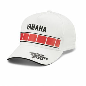 Gorra Blanca Original Yamaha Tnr 700 N22TN121W000 Transpirable con Estampado Técnico - Product Image 1