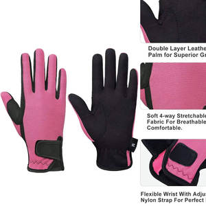 Gants d'équitation antidérapants professionnels Dernière conception avec matériel en cuir Vente chaude Équipement d'hiver - Product Image 3