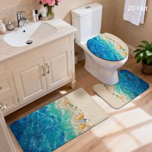 Custom Printed <b>Bath</b> Mat Bathroom Rug <b>Set</b> for Bathroom Non-Slip <b>Shower</b> Curtain <b>Bath</b> Mat - Product Image 6