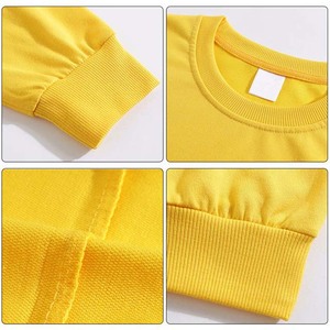 Sudadera de Cuello Redondo con Logotipo Personalizado para Hombre, Sudadera de Algodón de Punto de Color Sólido, Corte Regular, Informal de Otoño, Manga Larga - Product Image 5
