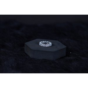 Anillo de Compromiso Brillante Silverings de Plata de Ley 925 con Incrustaciones de Diamantes y Baño de Rodio en Platino - Product Image 3