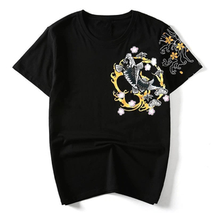 T-shirt en coton gaufré de haute qualité T-shirt surdimensionné uni col en O pour hommes T-shirt avec logo d'impression en relief brodé personnalisé pour hommes - Product Image 1