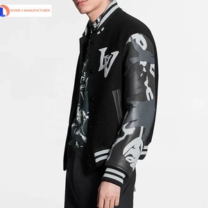 Veste universitaire en laine avec logo personnalisé Divine 9 pour hommes et femmes col montant broderie Letterman d'hiver unisexe Fabrication OEM - Product Image 3