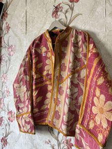 Wholesale Lot Indian Vintage Short <b>Kantha</b> <b>Jacket</b> Handmade Cotton Quilted <b>Jacket</b> Womens Wear Winter Coat - Product Image 2