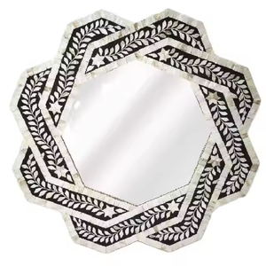 Best Quality Eco-Friendly Bone Inlay Modern Customized <b>Glass</b> Decorative Wall <b>Mirror</b> - Product Image 1
