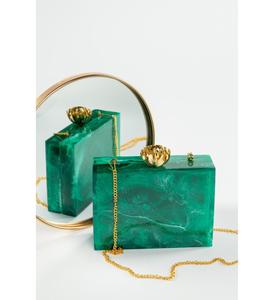 Pochette en résine artisanale de luxe pour femmes |   Sac à main élégant pour soirée - Product Image 1