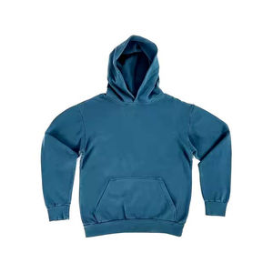 Vente en gros de coton mélangé de base de haute qualité en polaire de coton 400 g/m² 100% sweats à capuche imprimés en coton pour hommes sweat à capuche délavé à l'acide pour hommes - Product Image 1