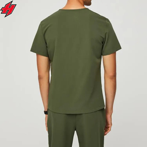 Uniforme de enfermera de manga corta personalizado, uniforme médico elástico para hospitales y spa, traje superior de enfermera para uso en salón de belleza - Product Image 5