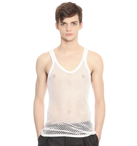 Débardeurs en maille 100% coton légers, respirants, personnalisés OEM, pour hommes, pour entraînement de force, yoga, course à pied, gym, entraînement - Product Image 1