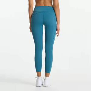 Leggings de yoga pour femmes, taille haute, longueur totale, respirants, séchage rapide, durables, motif imprimé uni, élastiques, entraînement - Product Image 4