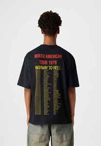 Venta al por mayor OEM DTG Print Tee Logo 100% algodón Hombres Regular Fit Heavyweight Stone Acid Washed Vintage Custom T-Shirt Character - Product Image 4