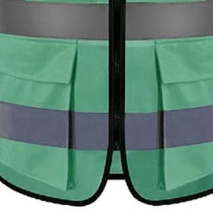 2025 chalecos Color verde personalizar invierno mejor Hi Vis Gilet seguridad reflectante carretera ropa de trabajo uniformes de trabajo chaleco de seguridad - Product Image 3