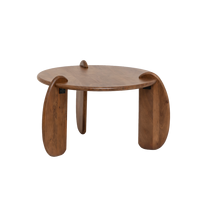 Table basse en bois de manguier azur