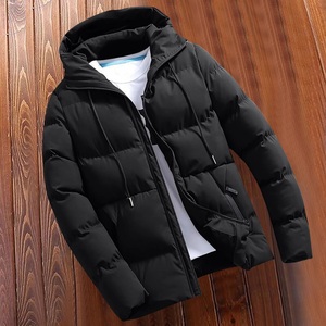 Manteau matelassé à bulles unisexe écologique camouflage imperméable hiver épais chaud isolé à capuche décontracté extérieur rue avant - Product Image 1