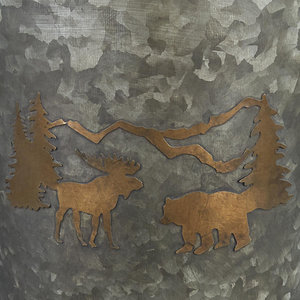 Thùng rác kim loại mạ kẽm chống gỉ không có nắp thân thiện với môi trường Bền bảo trì thấp để quản lý chất thải hiện đại - Product Image 6