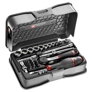 Jeu de douilles et embouts Facom 31 pièces 1/4'' à 6 pans - Product Image 1