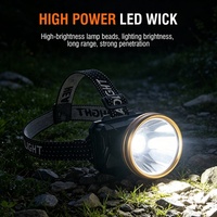 Linterna Frontal LED Recargable de Larga Duración, USB C, Impermeable, con Sensor de Movimiento, para Camping, Caza y Actividades al Aire Libre