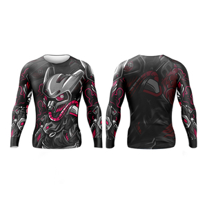 Custom Jiu Jitsu Fitness Swim Shirts Mma, Bjj Sublimated Rash Guard <b>Surfing</b>, Sailling Swimming UV Sun Protection Compression - Product Image 6
