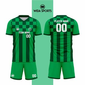 ชุดฟุตบอลแบบสั่งทำพิเศษ พิมพ์ลายแบบซับลิเมชั่นเต็มตัว ชุดฟุตบอลสำหรับสโมสร ชุดฝึกซ้อมฟุตบอล ชุดฟุตบอลสำหรับผู้ชาย - Product Image 3