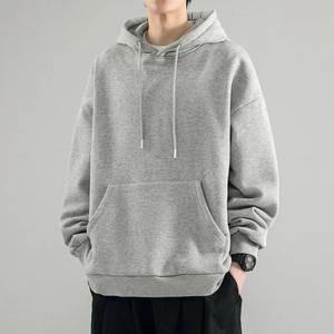 Sweat à capuche hommes ample polaire doublé veste automne printemps tenue décontracté à la mode marque Street Style confortable vêtements d'extérieur - Product Image 5