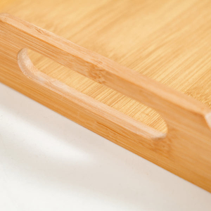 Plateau de service en bambou durable et écologique Plateau en bambou fait à la main adapté à la table à manger Table basse et décoration - Product Image 6