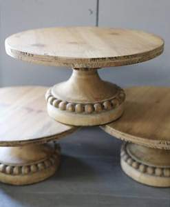 ถาดไม้อาคาเซียแบบทำมือขาตั้งสำหรับวางเค้กเครื่องล้างจานปลอดภัยสำหรับเสิร์ฟเค้กผลไม้ - Product Image 6