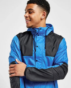 Chaqueta de nailon impermeable para hombre con diseño de logotipo personalizado para deportes al aire libre, chaqueta transpirable de piel de oveja, cortavientos - Product Image 2