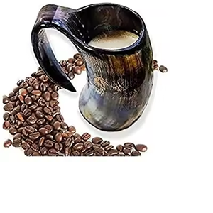 Artesanía, artesanía natural, taza de cuerno de búfalo, decoración ecológica para el hogar y estilo Animal tallado para beber - Product Image 1