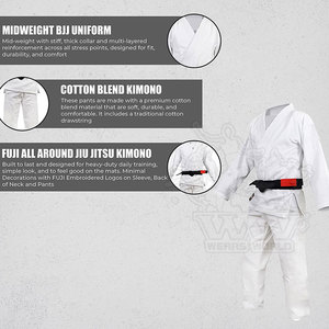 Venta al por mayor de artes marciales de alta calidad de diseño personalizado BJJ GI uniforme Diseña tu propio logotipo mejor Kimono De Jiu Jitsu BJJ GI uniformes - Product Image 5