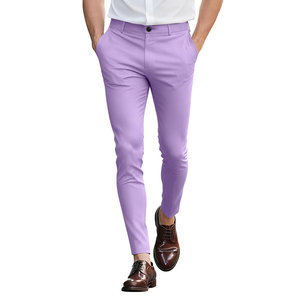 Pantalon chino pour homme, vêtements décontractés, couleur unie, séchage rapide, teinture unie, meilleure qualité, nouvelle mode 2025, logo personnalisé, pantalon chino pour homme - Product Image 1
