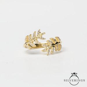 Anillo de Plata de Ley 925 con Incrustaciones de Micro Pavé, Anillo de Moda 'In Your Arms' Resistente al Deslustre con Baño de Oro y Rodio para Regalo - Product Image 6