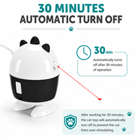 Jouet électronique pour chat 2 en 1, laser, plume, robot interactif, jouet pour chaton, rechargeable par USB, 360° °   Vente en gros OEM